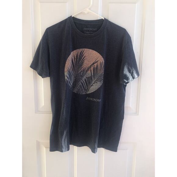 Astronomy Brand mens short sleeve tee shirt size large EUC Graphic Print Palms - Picture 1 of 5